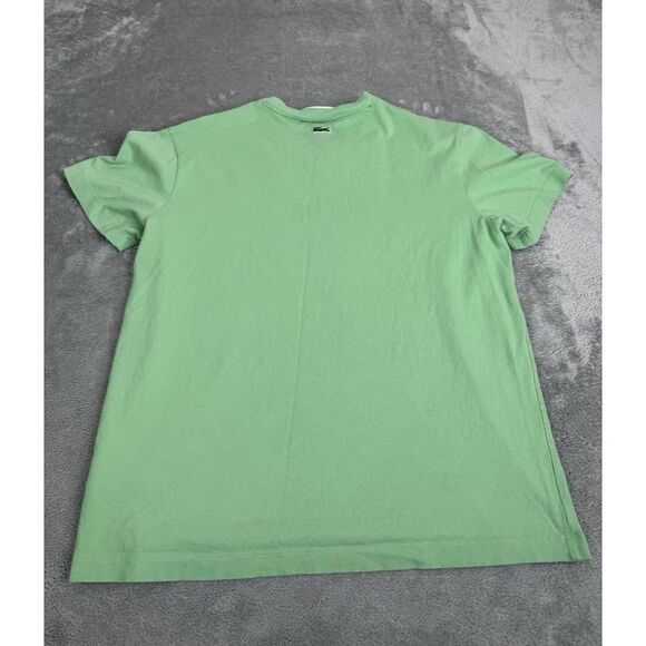 Lacoste Regular Fit Short Sleeve T Shirt Men's Size 4 Medium Green - Picture 2 of 12